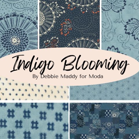 Indigo Blooming by Debbie Maddy for Moda