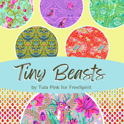 Tula Pink Tula Pink - Tiny Beasts / Dear John / PWTP178.GLIMMER