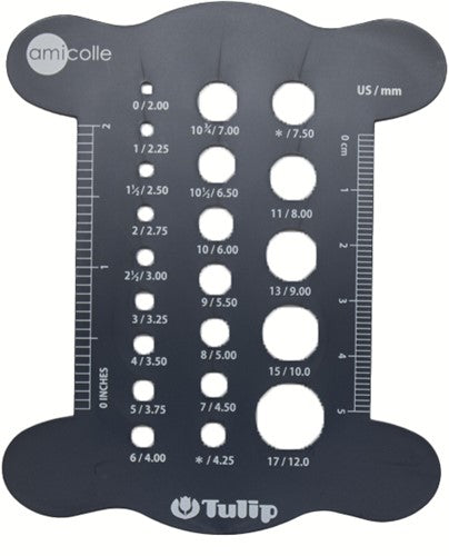 Tulip Knitting Needle Gauge